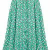 Rock N Romance Beverly Abstract Polka 50's Full Circle Swing Skirt Green
