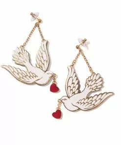 Rosita Bonita Doves Of Love Earrings New In