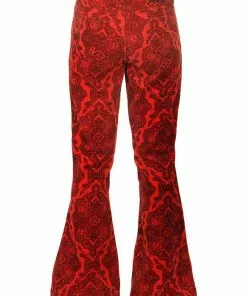 Run And Fly Run & Fly Mens Hendrix Corduroy 70's Flared Trousers Red New In 10 Run And Fly Run & Fly Mens Hendrix Corduroy 70's Flared Trousers Red New In