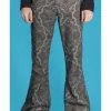 Run And Fly Run & Fly Mens Hendrix Corduroy 70's Flared Trousers Silver 1 Run And Fly Run & Fly Mens Hendrix Corduroy 70's Flared Trousers Silver