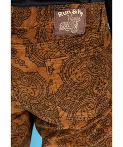 Run And Fly Run & Fly Mens Hendrix Corduroy 70's Flared Trousers Tobacco Brown New In 15 Run And Fly Run & Fly Mens Hendrix Corduroy 70's Flared Trousers Tobacco Brown New In