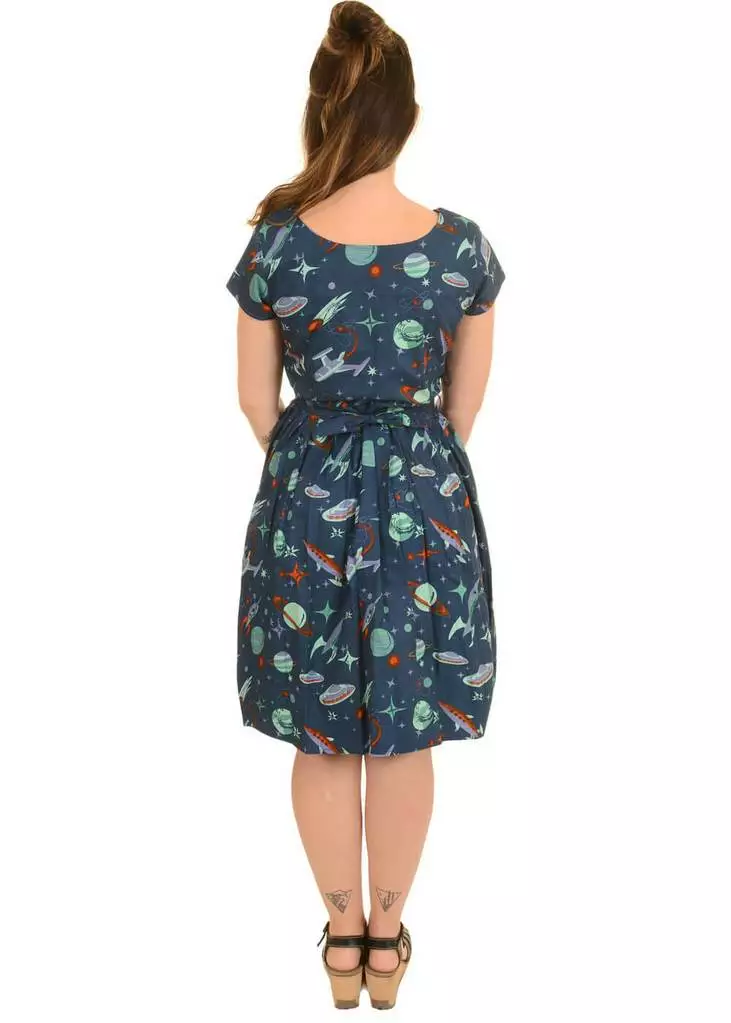 Run And Fly Run & Fly Outer Space 60's Dress Blue 8 Run And Fly Run & Fly Outer Space 60's Dress Blue