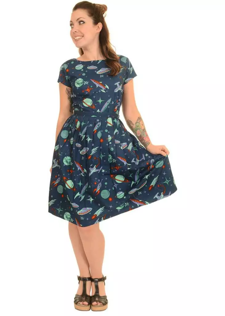 Run And Fly Run & Fly Outer Space 60's Dress Blue 9 Run And Fly Run & Fly Outer Space 60's Dress Blue