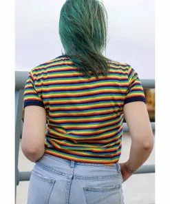 Run And Fly Run & Fly Rainbow Crop T-Shirt Multicolour New In 7 Run And Fly Run & Fly Rainbow Crop T-Shirt Multicolour New In