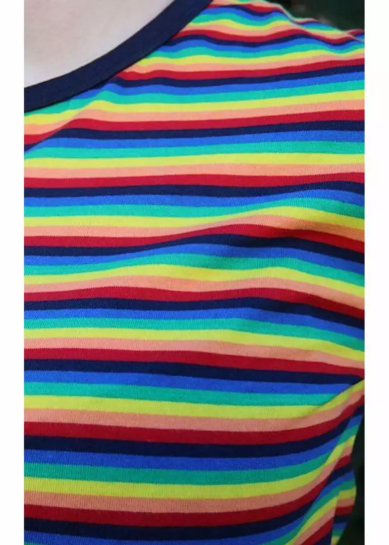 Run And Fly Run & Fly Rainbow Crop T-Shirt Multicolour New In 4 Run And Fly Run & Fly Rainbow Crop T-Shirt Multicolour New In