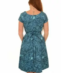 New In Run And Fly Science 50's Dress Blue