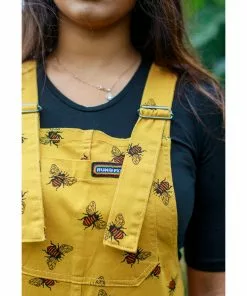 Run And Fly Run & Fly Bees Knees Twill 60's Dungarees Mustard