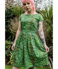 Run And Fly Run & Fly Camo Dino 50's Dress Green