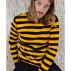 Run And Fly Run & Fly Retro Striped 70's Jumper Yellow Black New In 2 Run And Fly Run & Fly Retro Striped 70's Jumper Yellow Black New In