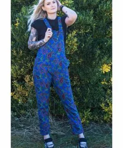 Run And Fly New In Run & Fly Paisley Dungarees Blue