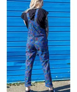 Run And Fly New In Run & Fly Paisley Dungarees Blue 11 Run And Fly New In Run & Fly Paisley Dungarees Blue