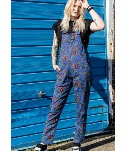 Run And Fly New In Run & Fly Paisley Dungarees Blue 14 Run And Fly New In Run & Fly Paisley Dungarees Blue
