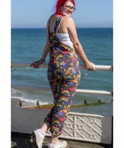 Run And Fly Run & Fly Katie Abey Positivity Dungarees Multi