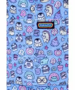 Run And Fly Run & Fly Sugar And Sloth 80's Dungarees Blue New In