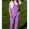 Run And Fly Run & Fly Lightweight Twill 70's Dungarees Violet New In