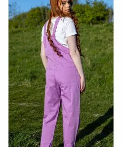 Run And Fly Run & Fly Lightweight Twill 70's Dungarees Violet New In