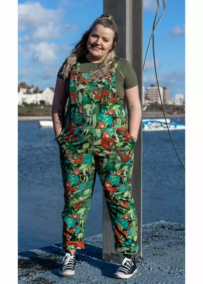 Run And Fly New In Run & Fly Orangutan Dungarees Green 7 Run And Fly New In Run & Fly Orangutan Dungarees Green