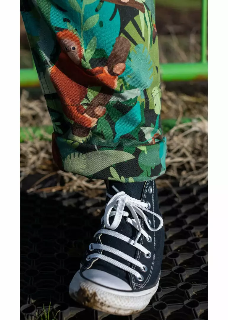 Run And Fly New In Run & Fly Orangutan Dungarees Green 8 Run And Fly New In Run & Fly Orangutan Dungarees Green