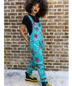 Run And Fly Run & Fly Dragon Twill 70's Dungarees Multi New In 13 Run And Fly Run & Fly Dragon Twill 70's Dungarees Multi New In