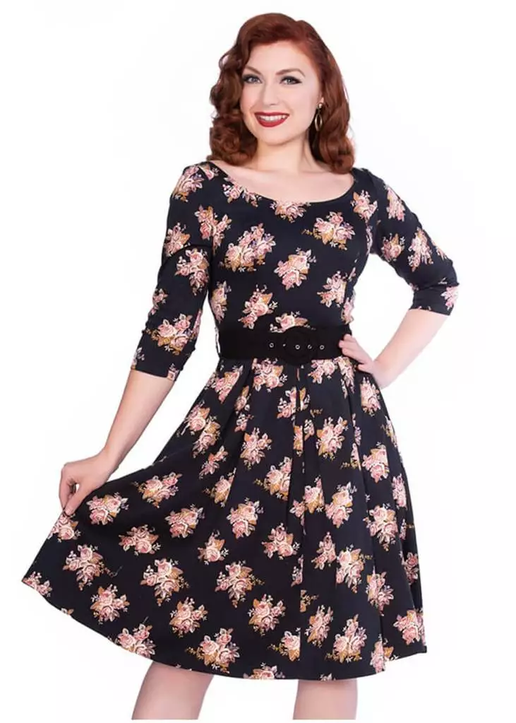 Sheen Priscilla Floral 50's Swing Dress New In 3 Sheen Priscilla Floral 50's Swing Dress New In