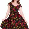 New In Sheen Minal Floral 50's Swing Dress