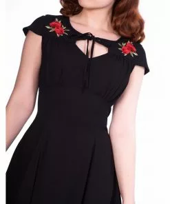 New In Sheen Juliana 40's Dress Black
