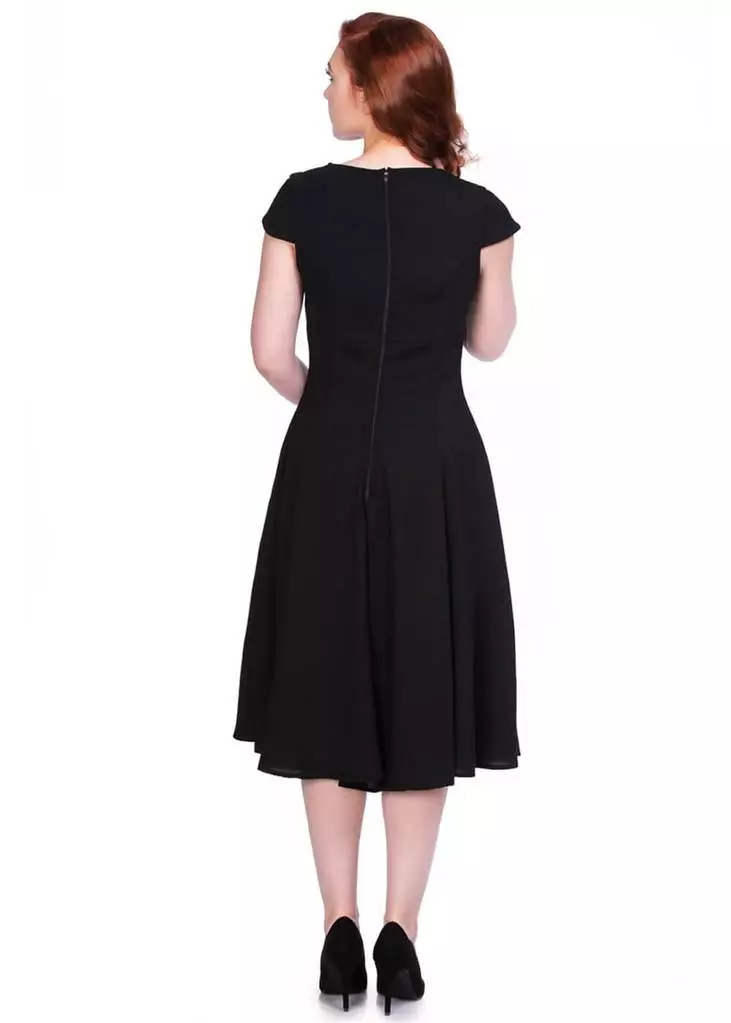 New In Sheen Juliana 40's Dress Black 5 New In Sheen Juliana 40's Dress Black