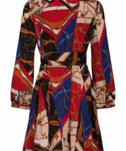 New In Smashed Lemon Scarf Reminder 70's A-Line Dress Multi 7 New In Smashed Lemon Scarf Reminder 70's A-Line Dress Multi