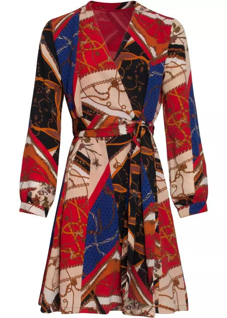 New In Smashed Lemon Scarf Reminder 70's A-Line Dress Multi 3 New In Smashed Lemon Scarf Reminder 70's A-Line Dress Multi