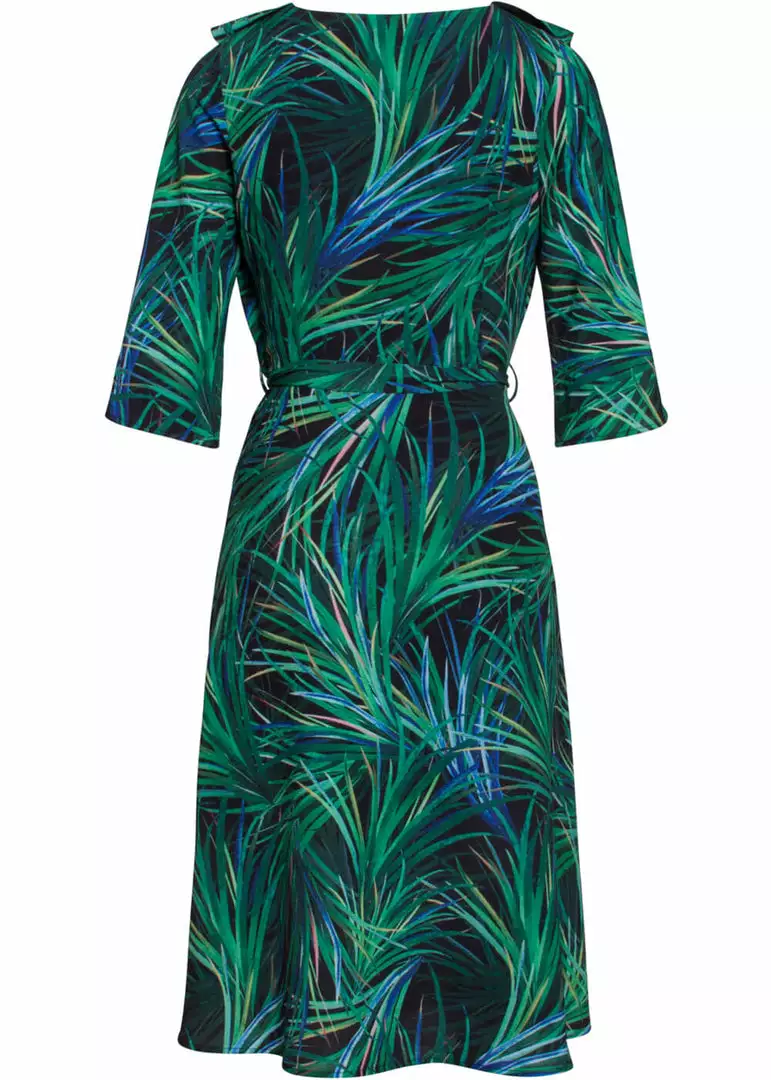 New In Smashed Lemon Rocketts 70's A-Line Dress Black Green 4 New In Smashed Lemon Rocketts 70's A-Line Dress Black Green