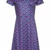 New In Smashed Lemon Power Of Love 60's A-Line Dress Blue Red
