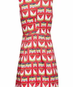 New In Smashed Lemon Soup Cans 60's Dress Red 5 New In Smashed Lemon Soup Cans 60's Dress Red