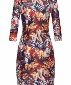 New In Smashed Lemon Desert Rose 60's Pencil Dress Cognac 7 New In Smashed Lemon Desert Rose 60's Pencil Dress Cognac