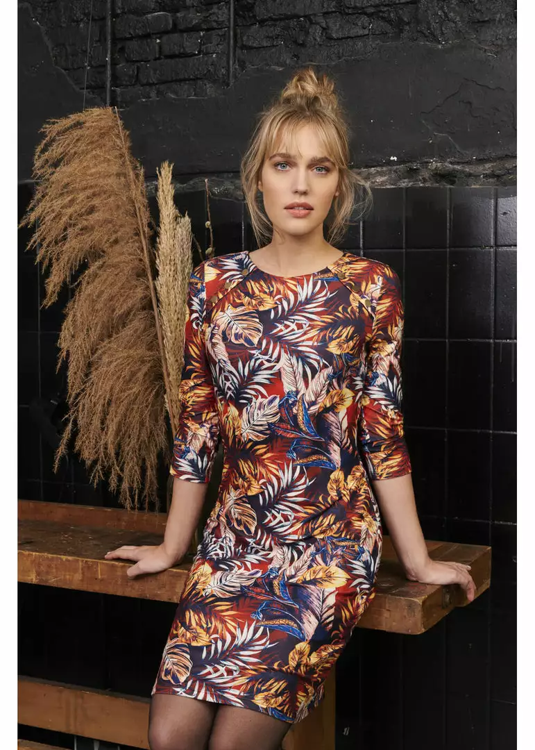 New In Smashed Lemon Desert Rose 60's Pencil Dress Cognac 3 New In Smashed Lemon Desert Rose 60's Pencil Dress Cognac