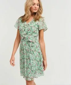 New In Smashed Lemon Dreams Come True 60's A-Line Dress Green