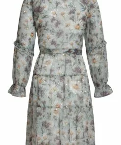 Smashed Lemon Sparkling Daisy 60's Dress Green New In