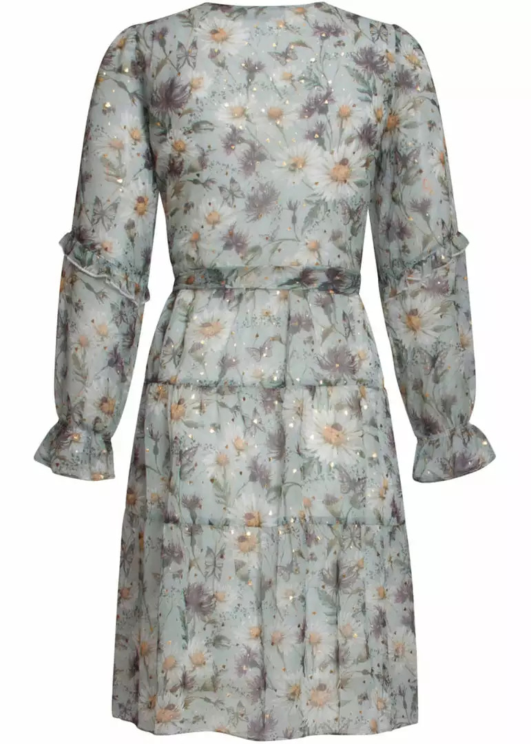 Smashed Lemon Sparkling Daisy 60's Dress Green New In 4 Smashed Lemon Sparkling Daisy 60's Dress Green New In