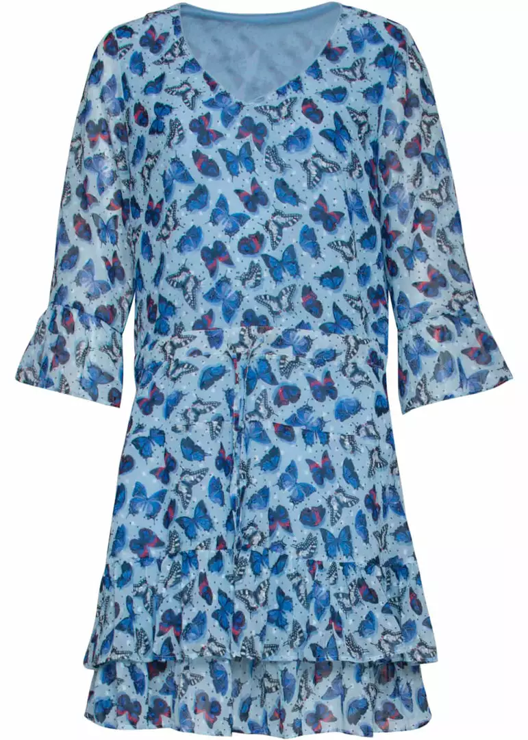 Smashed Lemon Butterfly Bohemian 60's A-Line Dress Blue New In 6 Smashed Lemon Butterfly Bohemian 60's A-Line Dress Blue New In