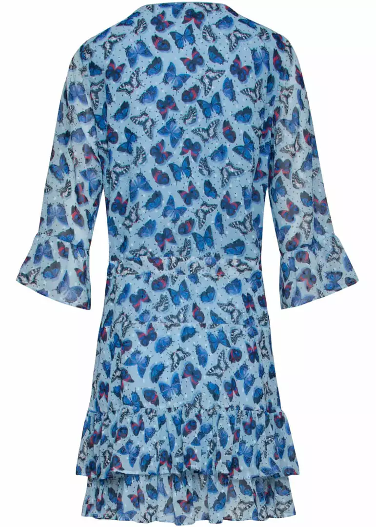 Smashed Lemon Butterfly Bohemian 60's A-Line Dress Blue New In 5 Smashed Lemon Butterfly Bohemian 60's A-Line Dress Blue New In