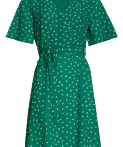 New In Smashed Lemon Sing Your Heart 60's A-Line Dress Green