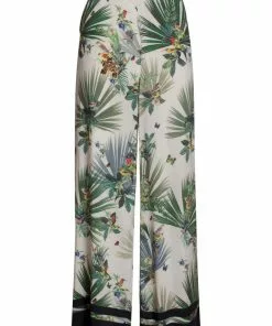 Smashed Lemon Palm Court 70's Trousers White