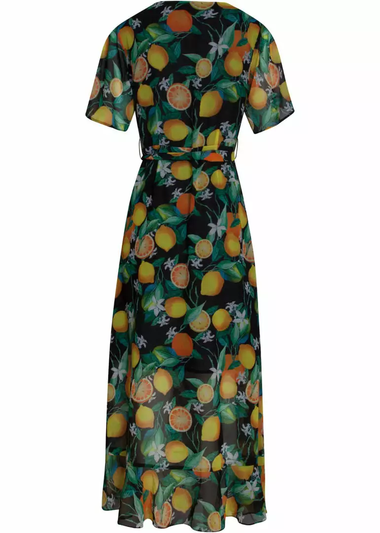 Smashed Lemon Life Gives Lemons 70's Maxi Dress Black New In 6 Smashed Lemon Life Gives Lemons 70's Maxi Dress Black New In