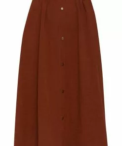 Smashed Lemon Retro Flavour 70's Skirt Cognac Brown New In