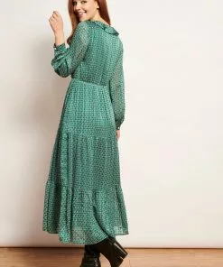 Smashed Lemon Hamam 70's Maxi Dress Black Emerald New In 13 Smashed Lemon Hamam 70's Maxi Dress Black Emerald New In