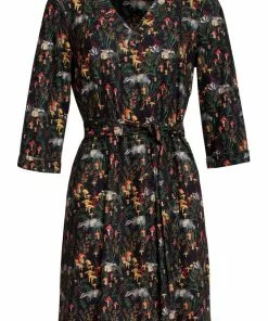 New In Smashed Lemon Badger Mushroom 70's A-Line Dress Multi