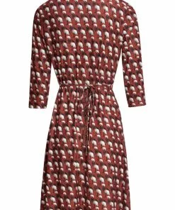 New In Smashed Lemon Crowned Crane Bird 60's A-Line Dress Cognac 9 New In Smashed Lemon Crowned Crane Bird 60's A-Line Dress Cognac