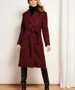 Smashed Lemon Fierce For Days 70's Coat Dark Red