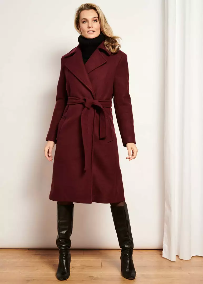 Smashed Lemon Fierce For Days 70's Coat Dark Red 4 Smashed Lemon Fierce For Days 70's Coat Dark Red