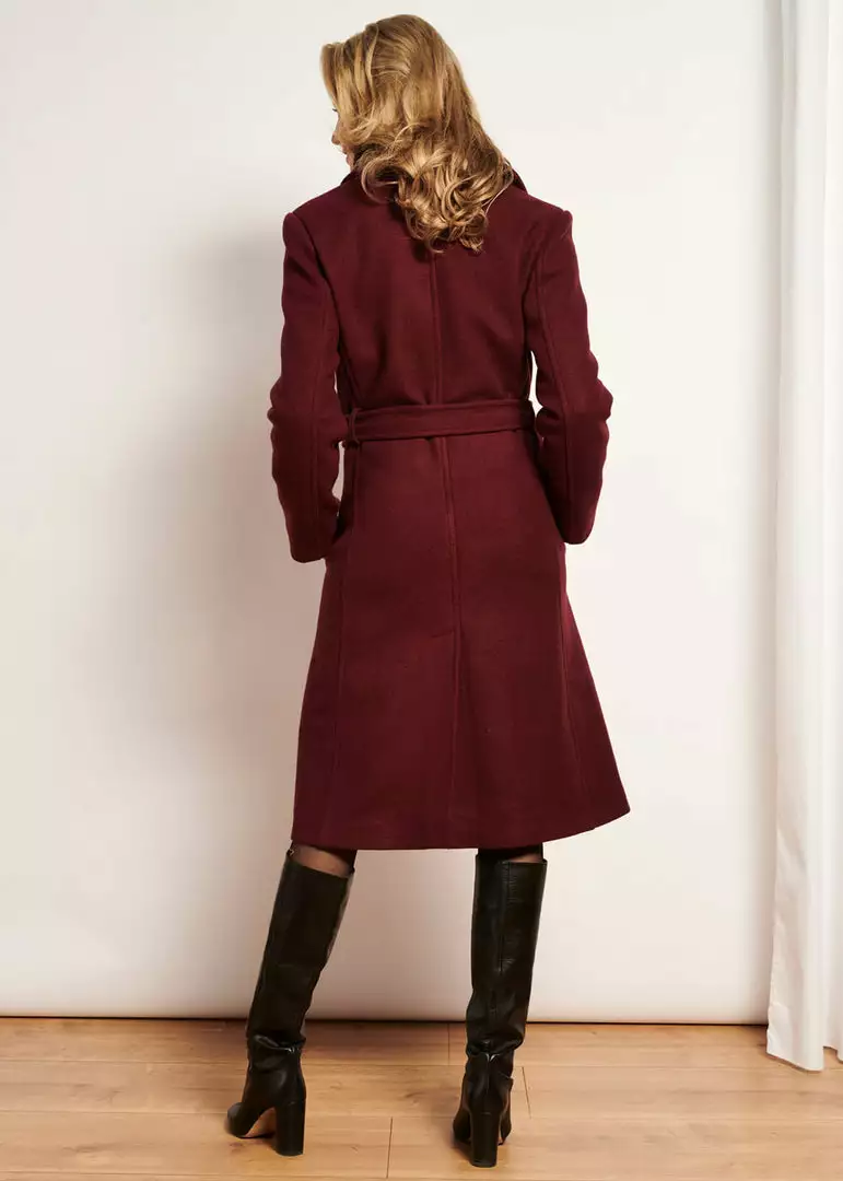 Smashed Lemon Fierce For Days 70's Coat Dark Red 6 Smashed Lemon Fierce For Days 70's Coat Dark Red