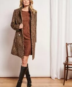 Smashed Lemon Forest Colours 60's Coat Brown New In 10 Smashed Lemon Forest Colours 60's Coat Brown New In